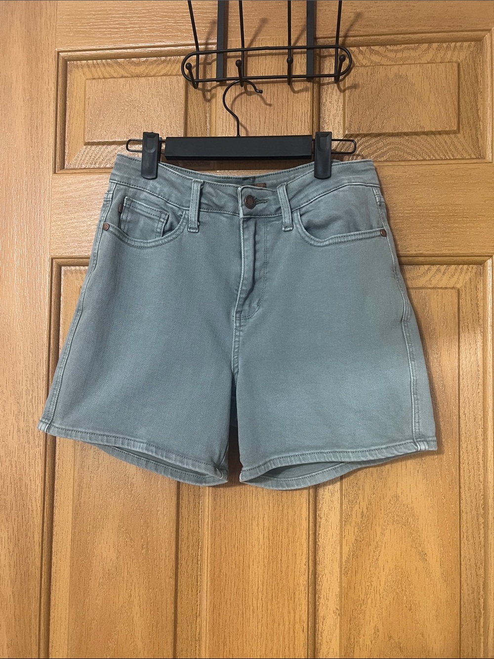 Judy Blue High-Rise Teal-Green Denim Shorts